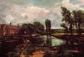 Un molino de agua romántico John Constable